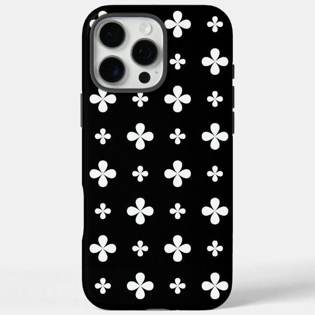Pattern Design in Black and White Case-Mate iPhone Case (Back)
