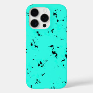 Pattern Design in Mint and Black iPhone 16 Pro Case