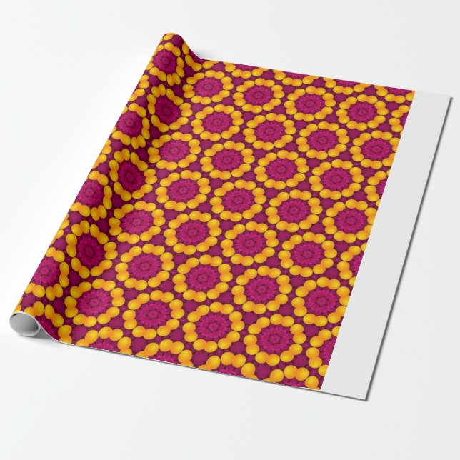 pattern design made by repetition of geometric sha wrapping paper (Unrolled)