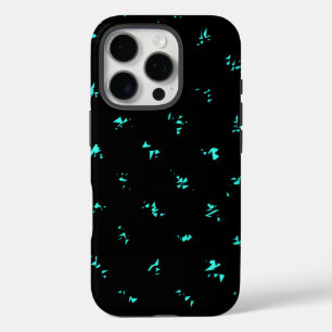 Pattern Design on Black iPhone 16 Pro Case