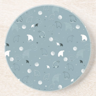 pattern displaying a cute polar coaster