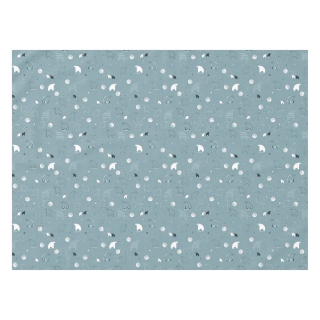 pattern displaying a cute polar tablecloth (Front (Horizontal))