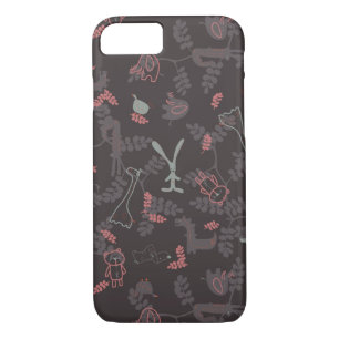 pattern displaying baby animals 1 iPhone 8/7 case