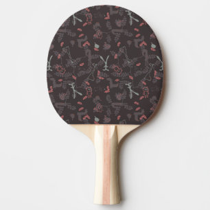 pattern displaying baby animals 1 ping pong paddle