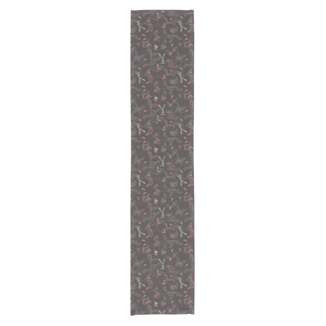 pattern displaying baby animals 1 short table runner (Front)