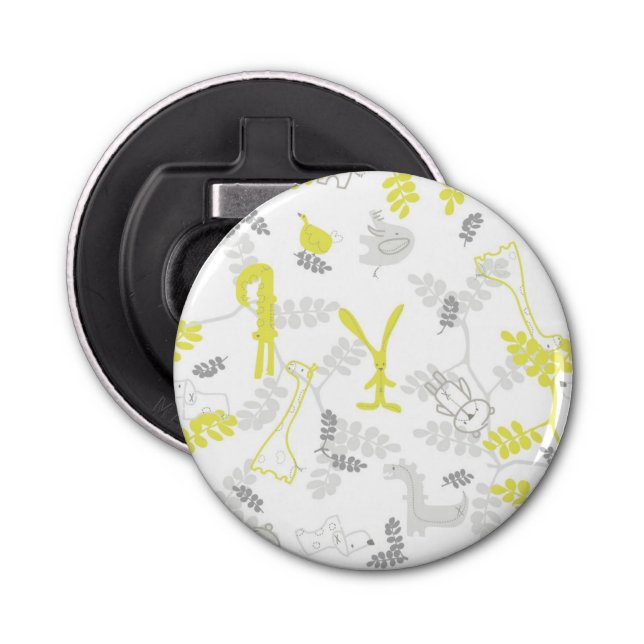 pattern displaying baby animals 2 bottle opener (Front)
