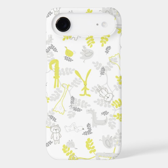 pattern displaying baby animals 2 Case-Mate iPhone case (Back)