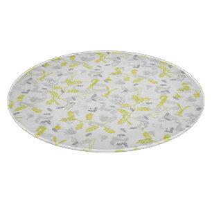 pattern displaying baby animals 2 cutting board