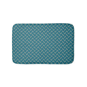 pattern displaying birds bath mat