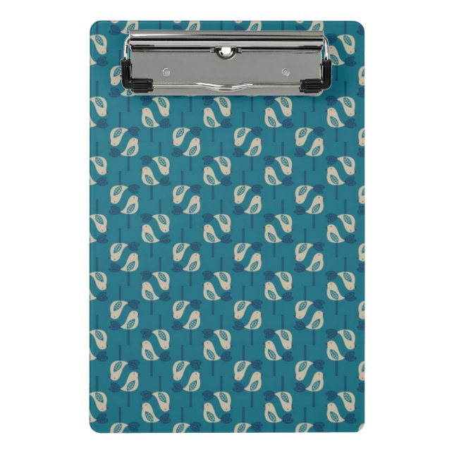 pattern displaying birds mini clipboard (Front)