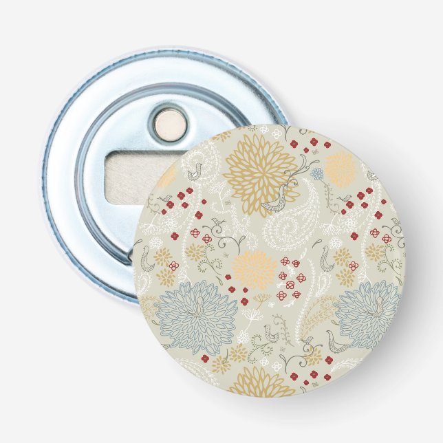 pattern displaying curly garden bottle opener (Front)