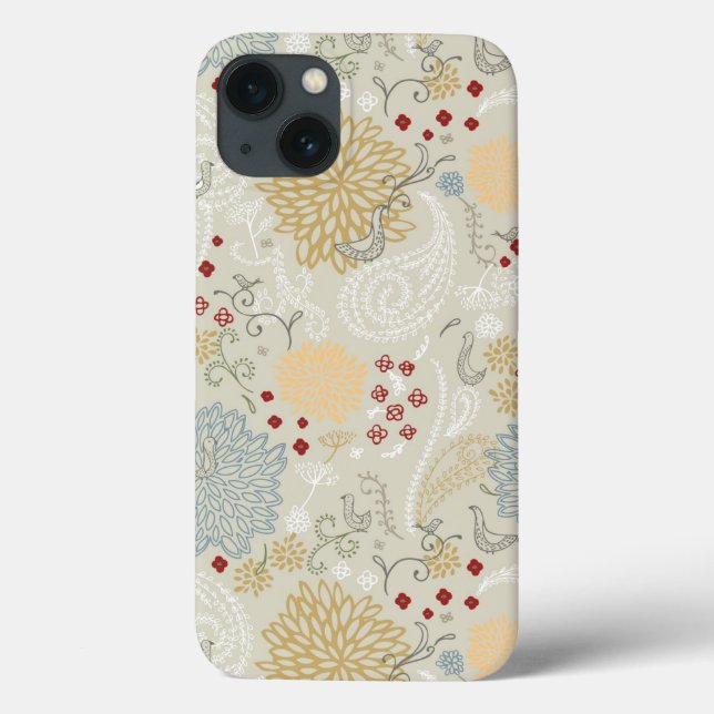 pattern displaying curly garden Case-Mate iPhone case (Back)