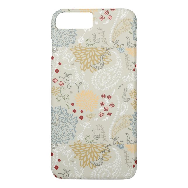 pattern displaying curly garden Case-Mate iPhone case (Back)