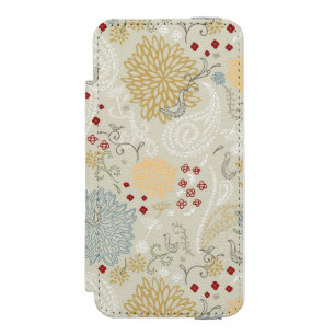 pattern displaying curly garden incipio watson™ iPhone 5 wallet case
