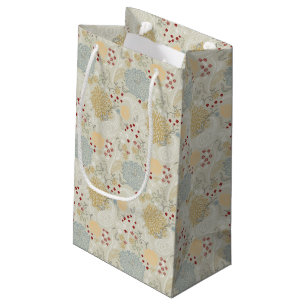 pattern displaying curly garden small gift bag