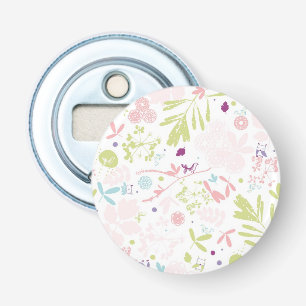 pattern displaying floral bottle opener
