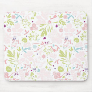 pattern displaying floral mouse mat