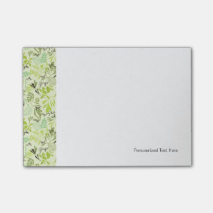 pattern displaying little baby birds post-it notes