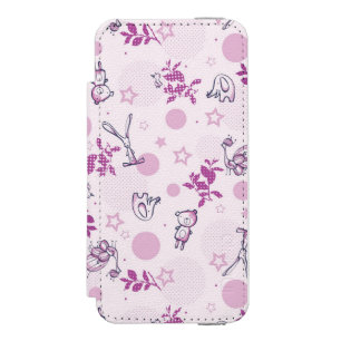 pattern displaying vintage baby animals incipio watson™ iPhone 5 wallet case