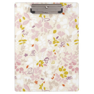 pattern displaying whimsical animals clipboard