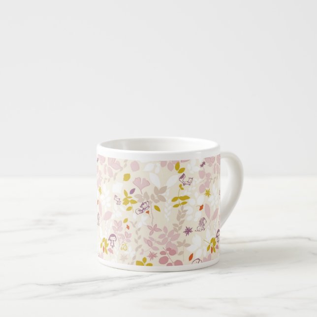 pattern displaying whimsical animals espresso cup (Front Right)