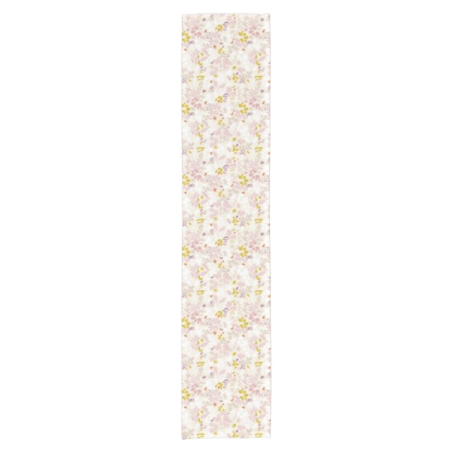 pattern displaying whimsical animals short table runner (Front)