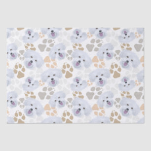 Pattern Dog Paws Maltese Tissue Paper