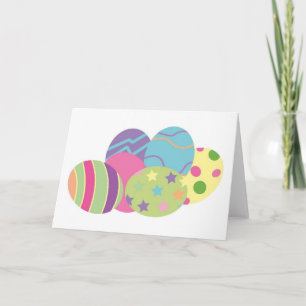 Pattern Easter Eggs Holiday Card