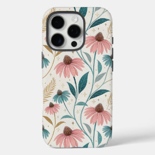 Pattern Echineceas Glitter iPhone 16 Pro Case