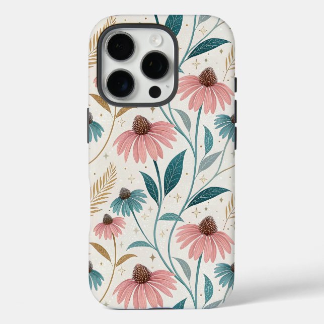Pattern Echineceas Glitter Case-Mate iPhone Case (Back)
