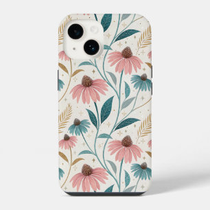 Pattern Echineceas Glitter iPhone 14 Case