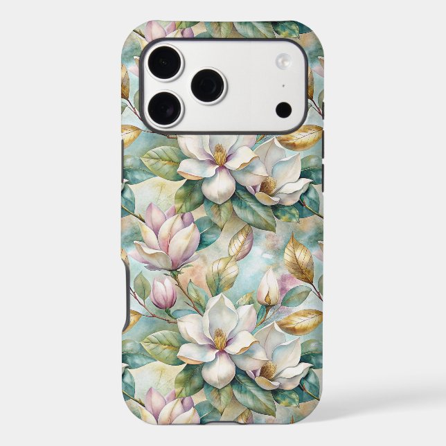 Pattern Elegant Magnolia Flowers (Back)