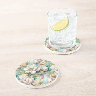 Pattern Elegant Magnolias Coaster