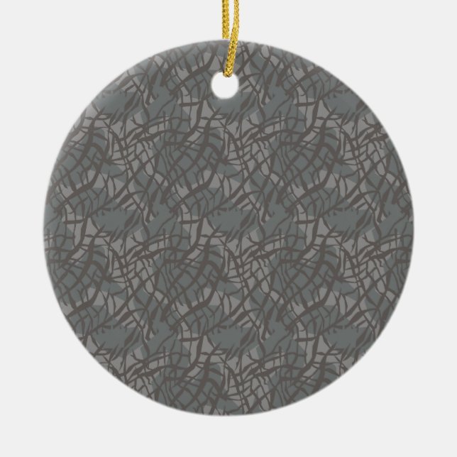 Pattern elephant ceramic tree decoration (Front)