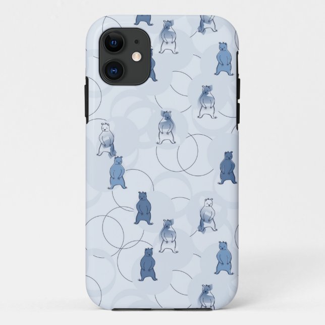 pattern featuring a grizzly bear Case-Mate iPhone case (Back)