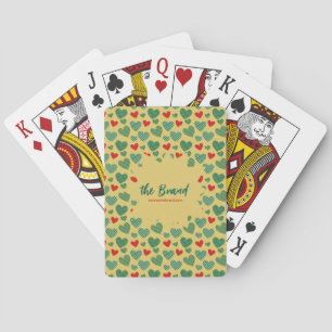 Pattern Filled Hearts Playing Cards