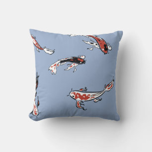 Pattern fish carp koi koi carp cushion