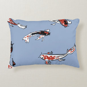 Pattern fish carp koi koi carp decorative cushion