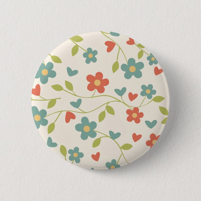 Pattern Floral Button (Front)