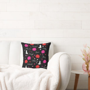 Pattern Floral Cushion Self-Love Pillow