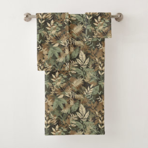 Pattern florest bath towel set