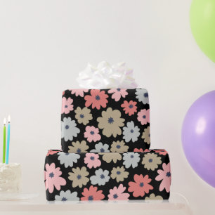 Pattern Flower Colorful Vintage Wrapping Paper