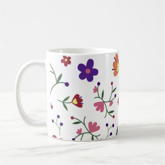 pattern flowers- coffee mug
