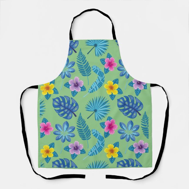 Pattern Flowers Colourful Cute Shining Leggings Apron (Front)