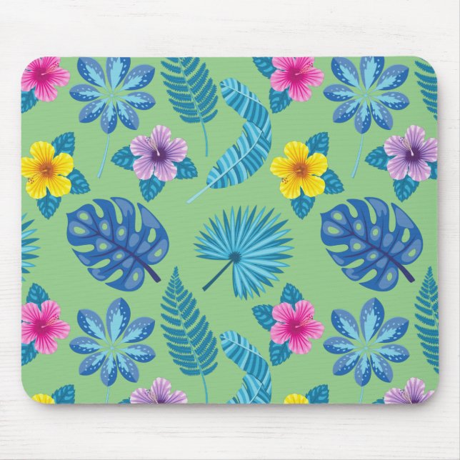 Pattern Flowers Colourful Cute Shining   Mouse Mat (Front)