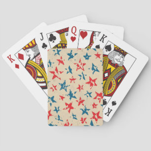 Pattern for 4th of July Playing Cards