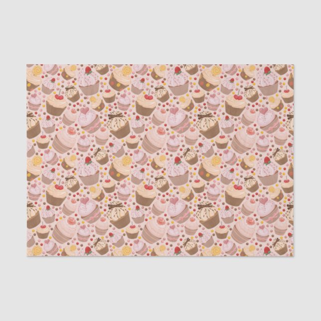 Pattern from celebratory cupcakes tissue paper (Front)