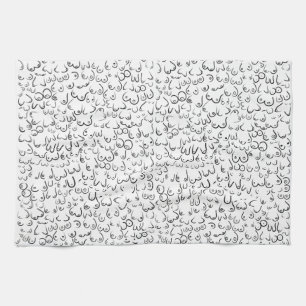 Pattern funny humour tea towel