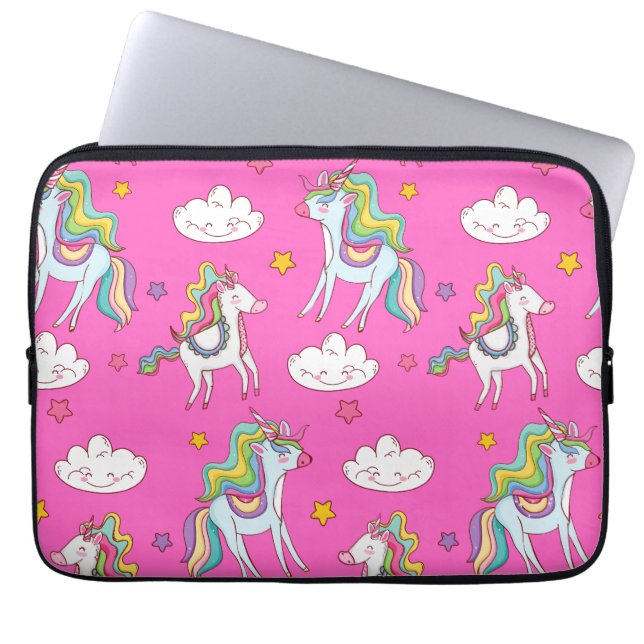 Pattern Funny Unicorn Cute         Laptop Sleeve (Front)