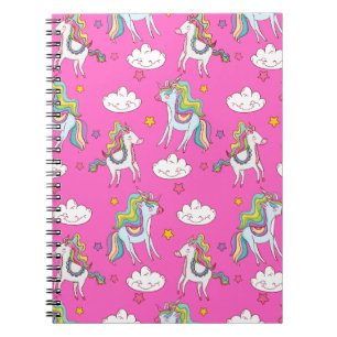 Pattern Funny Unicorn Cute Notebook